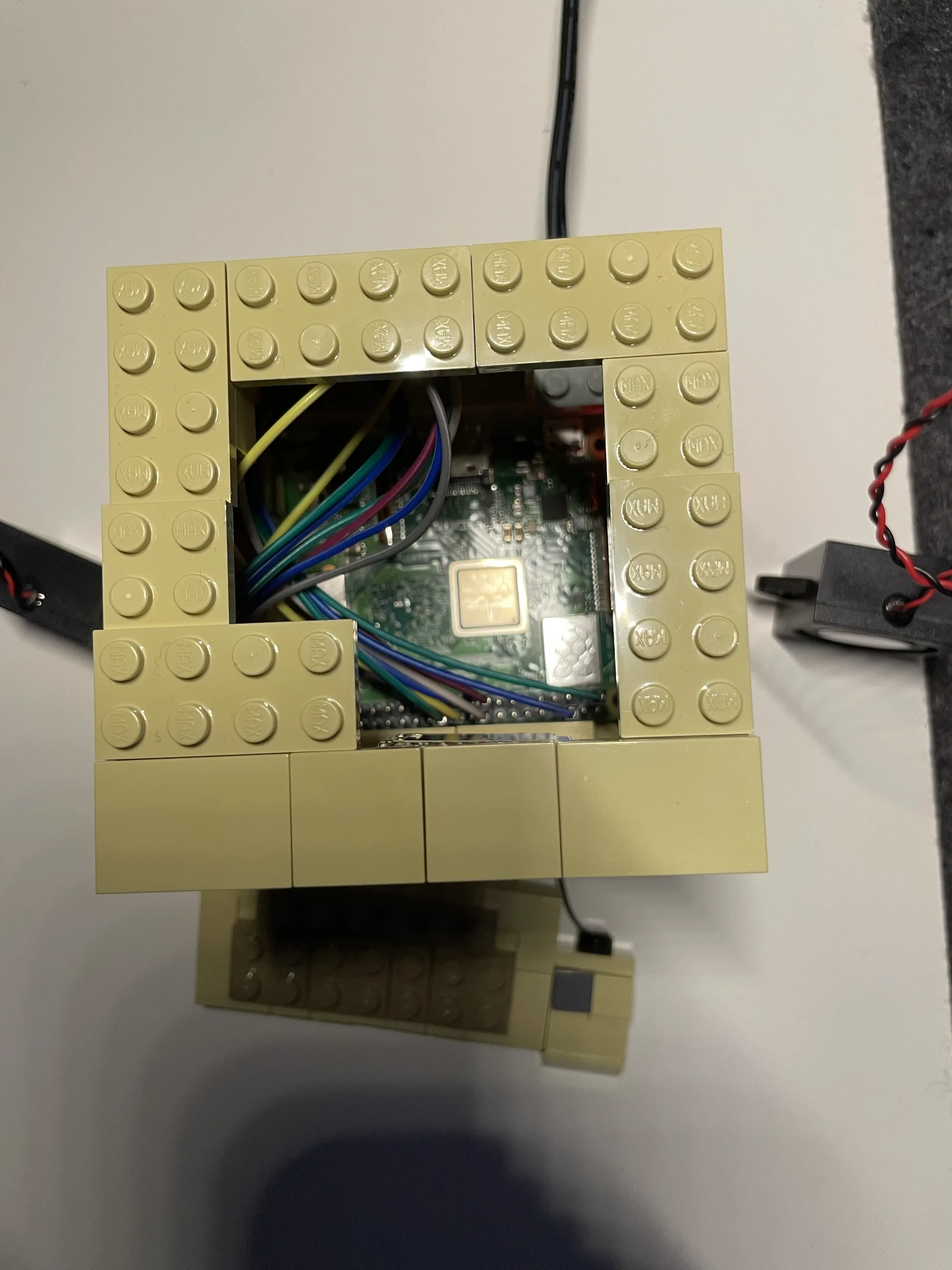 Pi 3A+ wiring, top-down
